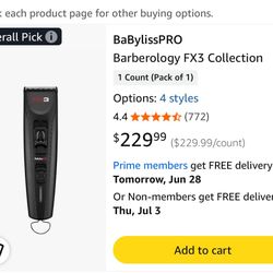 Brand New BaBylissPRO Barberology FX3 Clipper  Collection
