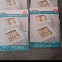 Cookie/Cupcake Treat Boxes - 3 Boxes Per Pkg