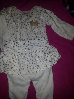 Garanimals 3-6 Months long sleeve onesie and pants