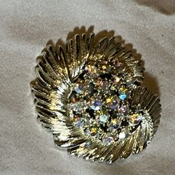 IRS Denmark Rhinestone Brooch