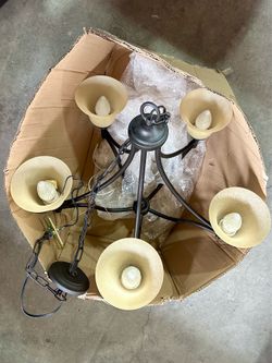 26” Chandelier w/ Bulbs