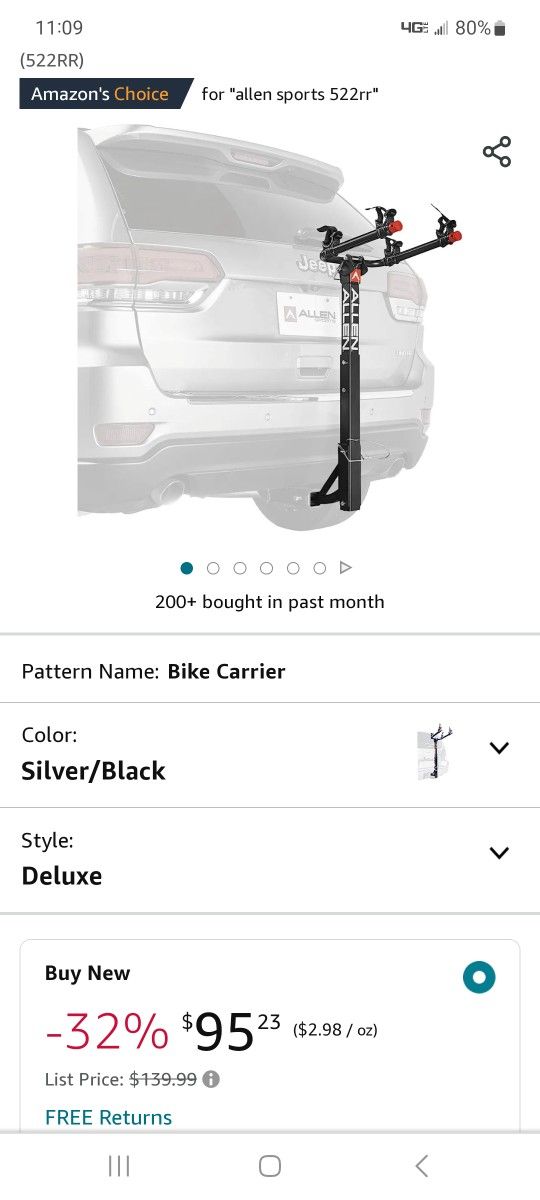 Allen Tandem Bike Carrier 522r