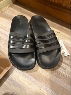NIB Adidas Mens Adilette Shower Arsenal Slides Casual Sandals Casual - Black