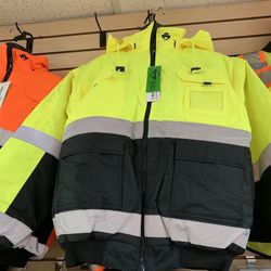 Hi Viz  Bomber Jacket