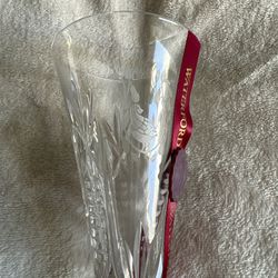 WATERFORD CRYSTAL 12 DAYS OF CHRISTMAS PARTRIDGE 10 1/4" CHAMPAGNE FLUTE -NO BOX