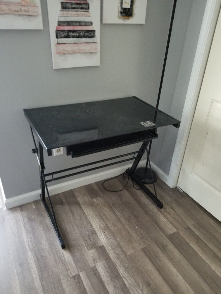 Small Glass Desk Great Condition 