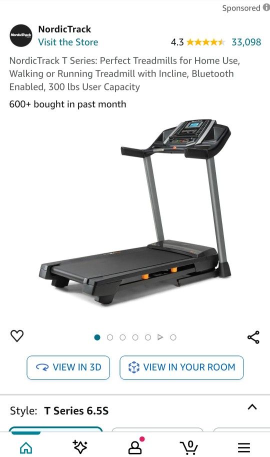 Nordictrack Treadmill T Series 6.5s