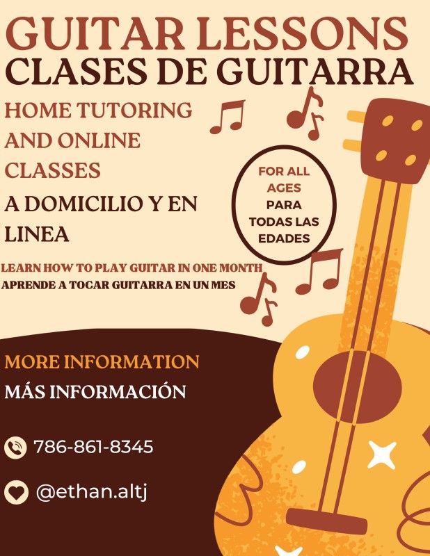 Guitar lessons/Clases de Guitarra