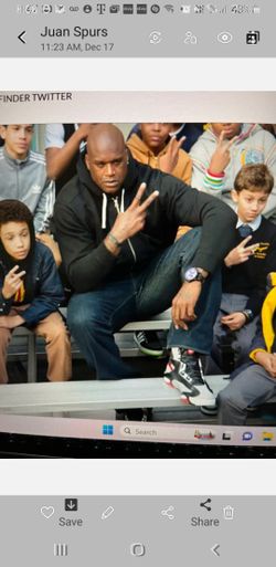 Reebok Custom Made For Shaq O'Neal Size 22 Extremely Rare Autograph Shaq Attack Pump