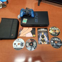 Playstation 2 Console Bundle with Games and Controller