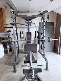 Gym equipment.