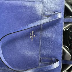 Kate Spade Grand Street Sadie Leather Tote Hand Bag Holiday Blue  Excellent condition  Can send more photos  $140 obro. Open to offers. Will ship nati