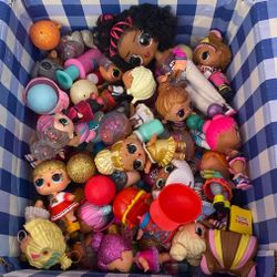 Box Full Of LOL Dolls (30+ Dolls) And A Big One