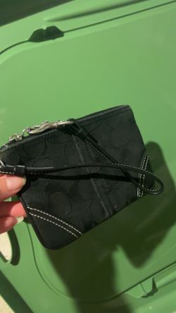 Black Coach Wristlet