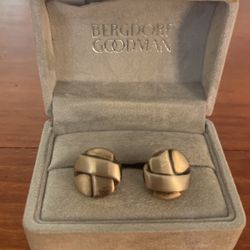 Bergdorf Goodman Sterling silver Cuff links 