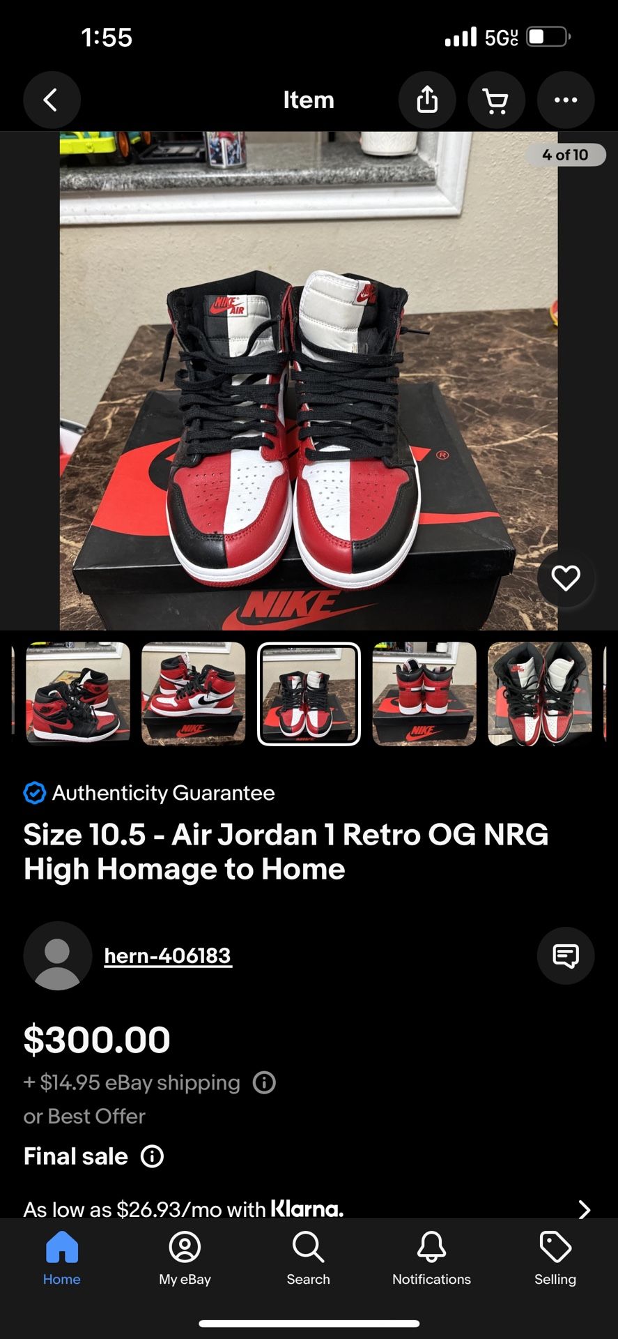 Jordan’s 1 Size 11