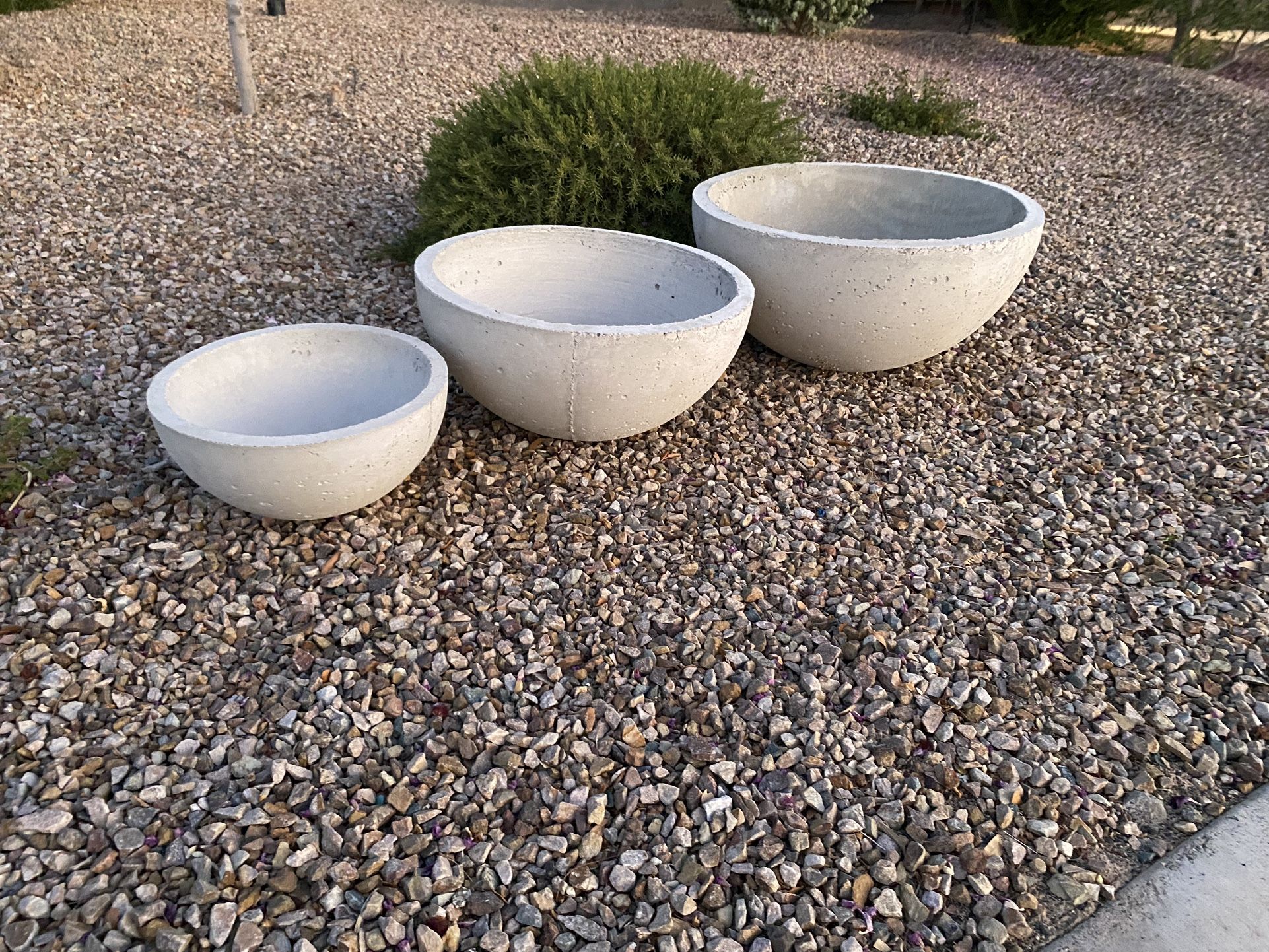 🌞Brand new concrete planters set 🌙