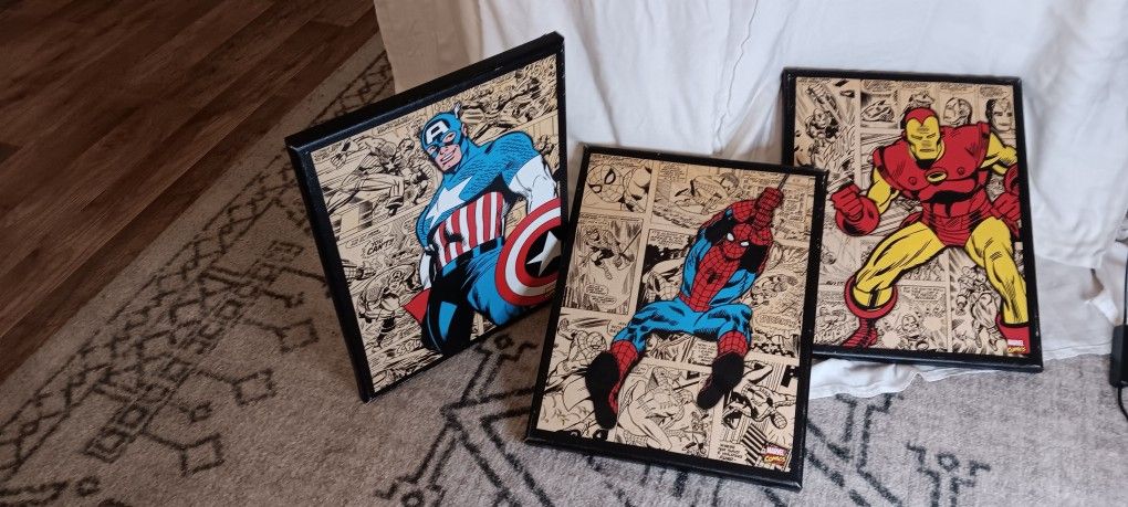 Marvel Canvas Picture Cards