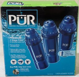 PUR Water Pitcher Replacement Filters CRF-950Z 3 Pack Premium 2 stage filters