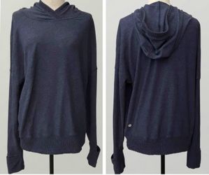 women’s Lululemon EUC navy blue hooded pullover - size 10