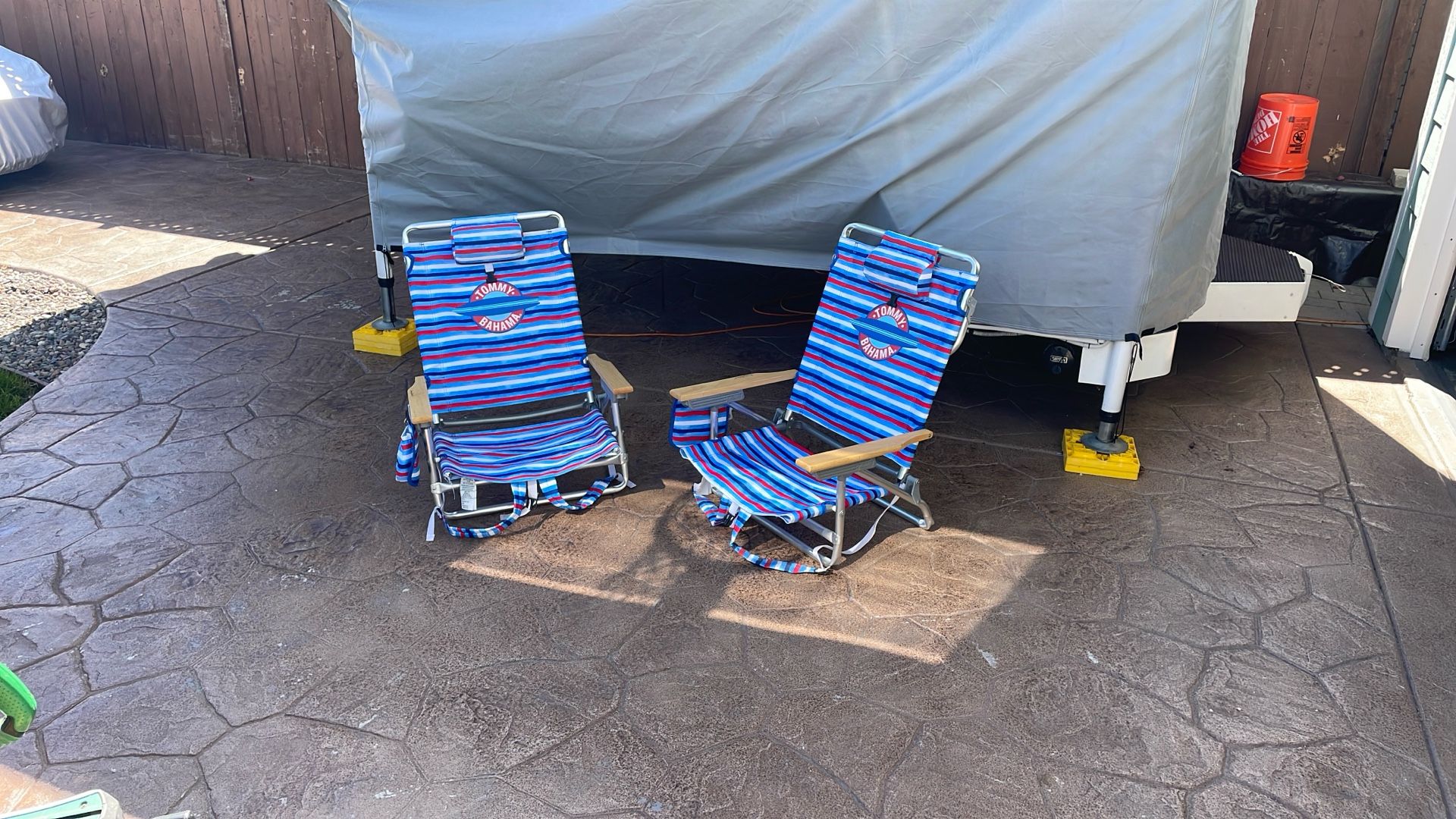 Tommy Bahama Backpack Beach Chairs X 2