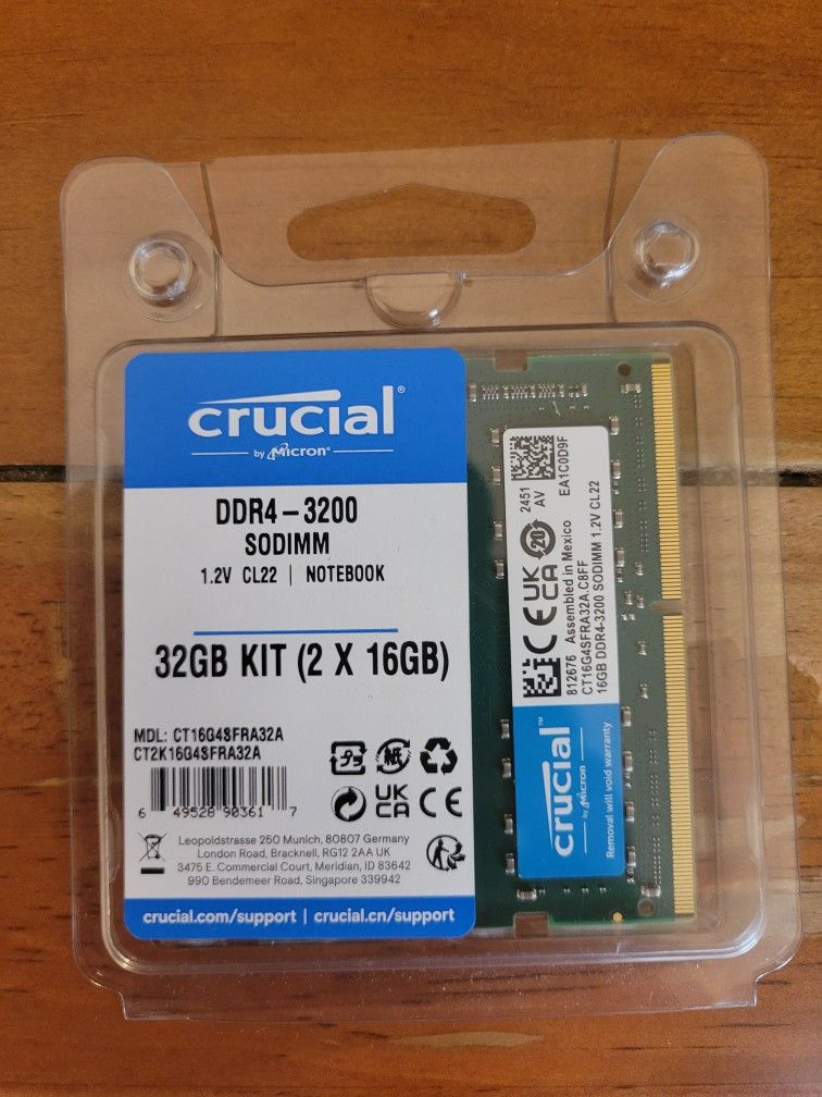 DDR4-3200 SODIMM 32GB kit