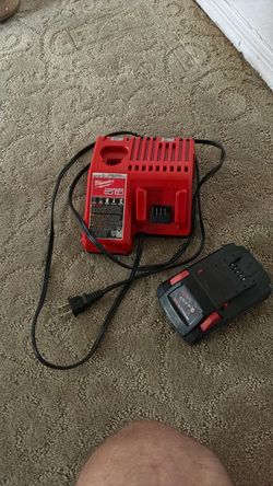 Milwaukee double charger and battery