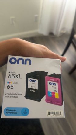 Onn HP 65XL Black & 65 Color Ink Cartridges 2-Pack