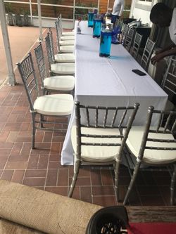 Tents, Chairs Tables 