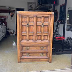 Pecan Chest Antique Dresser
