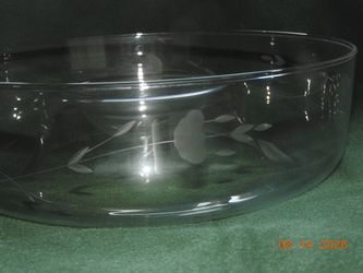 Princess House Handblown Heritage Chip and Dip bowl