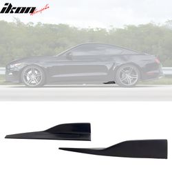 Universal ROU Style Side Skirts Extension Bottom Rocker Moulding Winglet Lip PU
