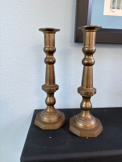 Pair of Brass Candlestick Holders