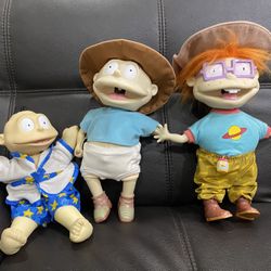  Rugrats Tommy Pickles Bath Time Hard Face Plush Robe & Swim Shorts Vintage 1996 Viacom Nickelodeon Rugrats Tommy Pickles Baby Doll, Push his belly an