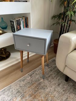 Modern grey nightstand