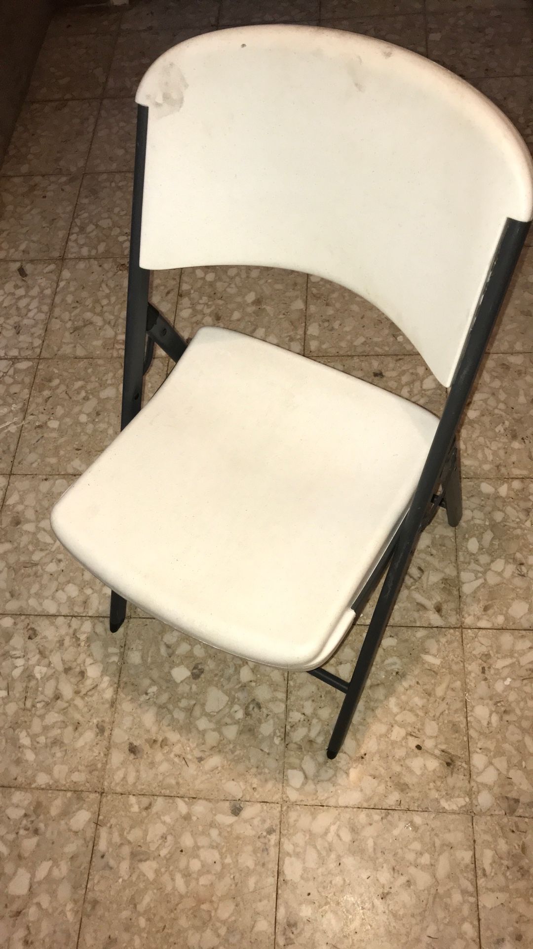 White Fold Up Chair