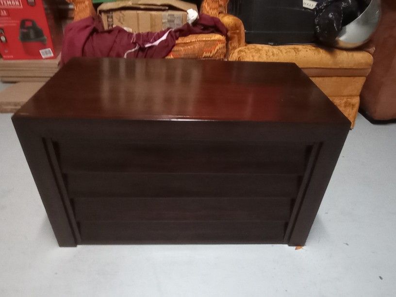 Brown Wood Wooden Chest Of Drawers Bureau Dresser Storage