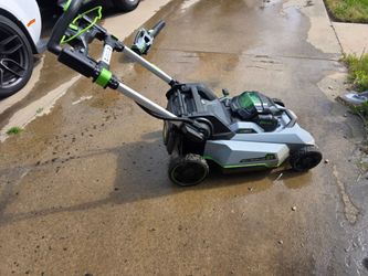 Ego electric lawn mower and weed wacker