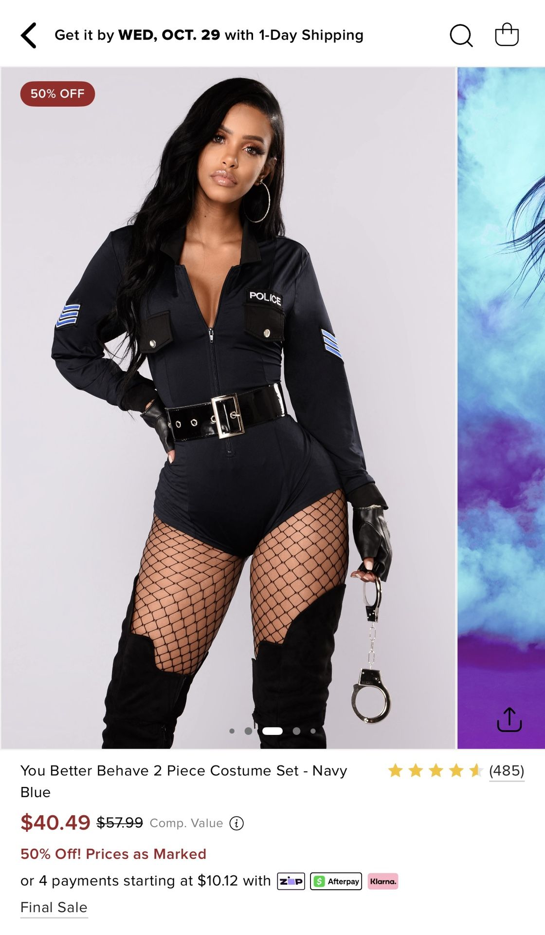 Fashion nova Cop Costume