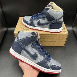 Size 7.5 - Nike SB Dunk High Reese Forbes Denim 2017