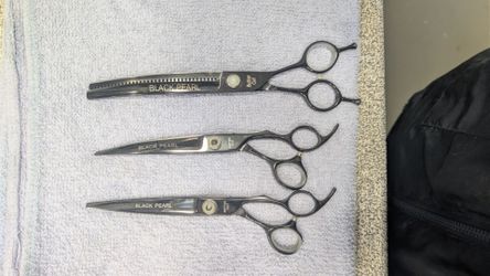 Geib black pearl grooming shears