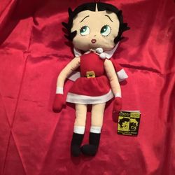 Kellytoy Betty Boop Santa Betty Stuffed Plush Doll With Tag 16.5” Item # 5188XS