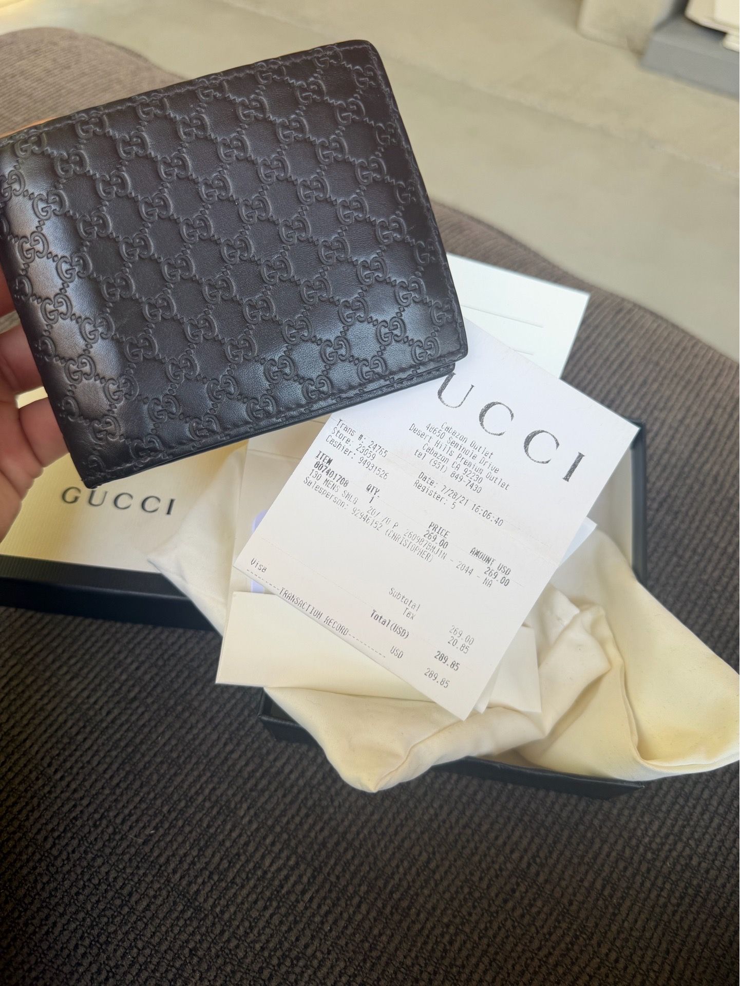 Gucci Wallet “Guccissima” Men’s new