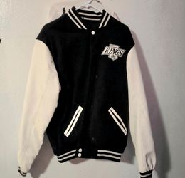 LA Kings Varsity Jacket Black and White