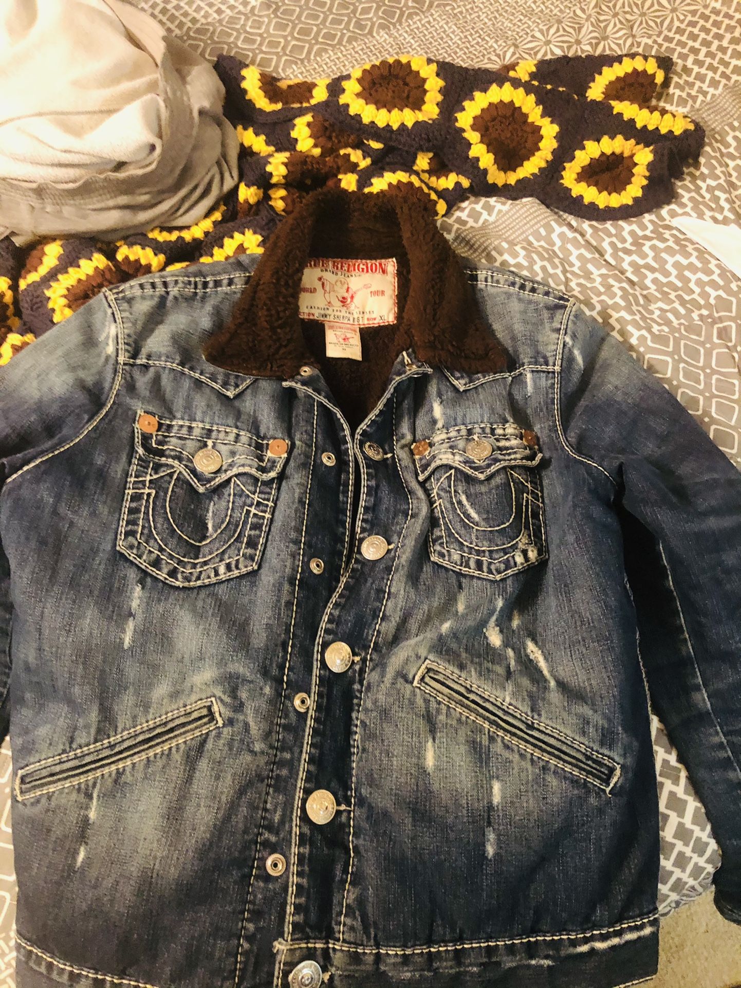 True religion best sale sherpa jacket