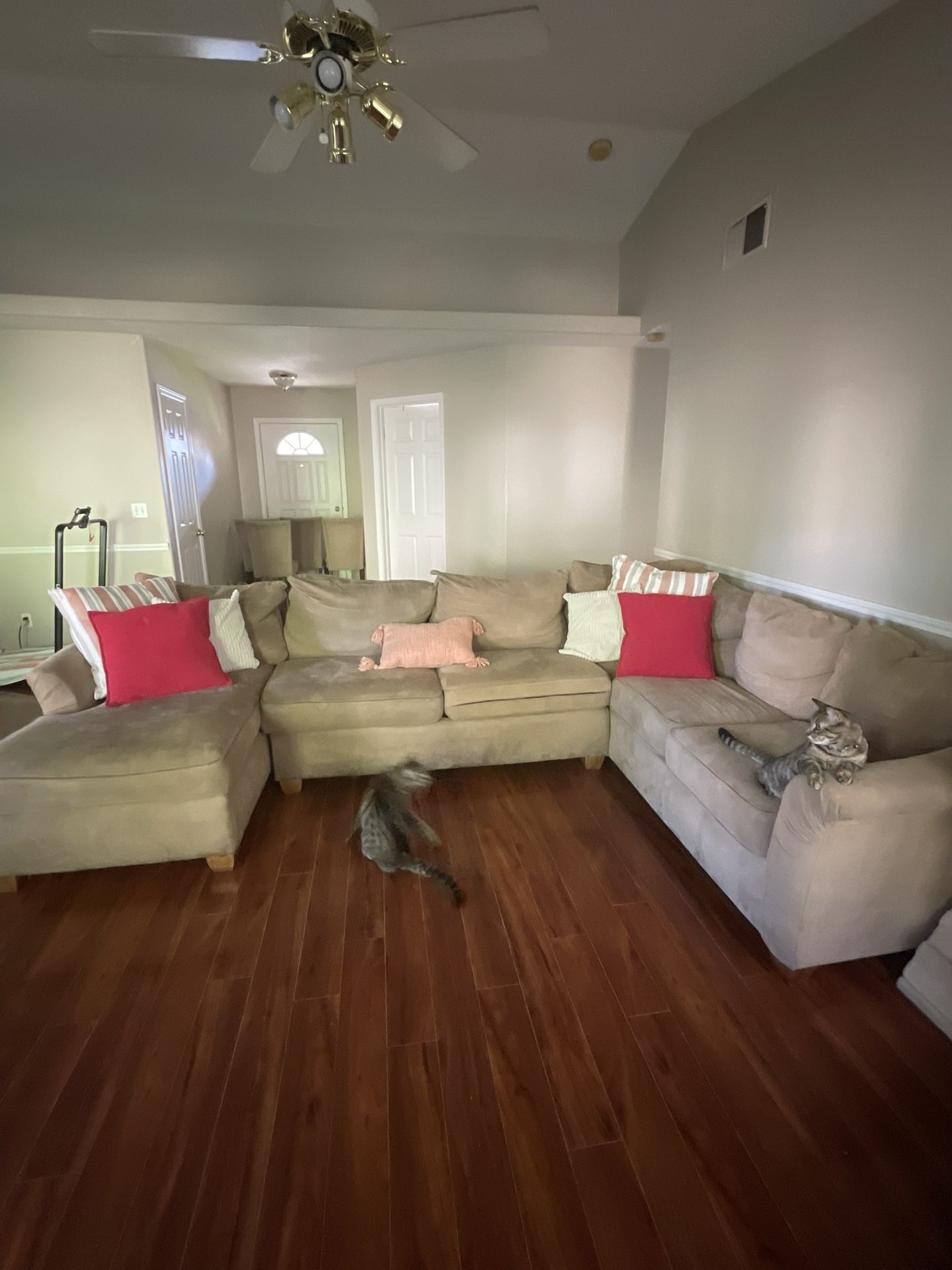 Large 3 piece sectional couch
