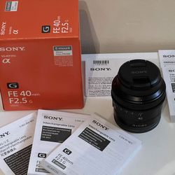Sony FE 40mm f/2.5 G — local listing
