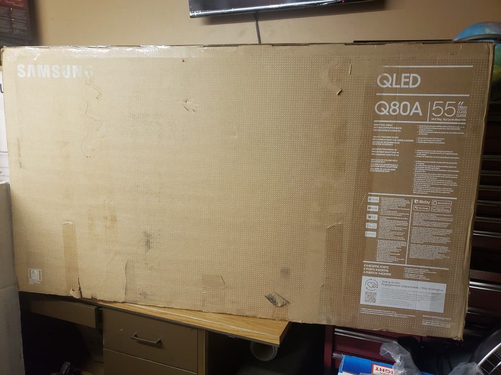 Tv Samsung 55", Q80A, 2021 Model, Slim, HDR, Alexa, Google, Excellent 