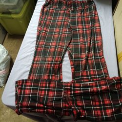 Plaid plus size Pajama pants Size XXL