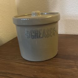 Vintage Stonewear crock for grease storage